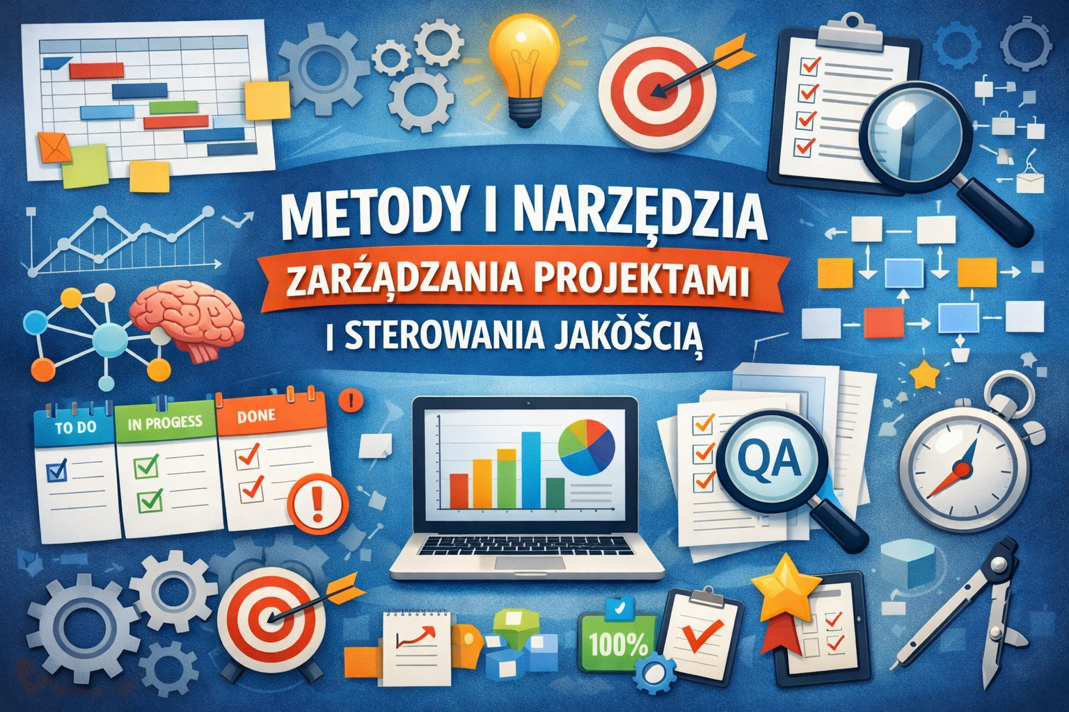Course Image Metody i narzędzia zarządzania projektami oraz sterowania jakością
